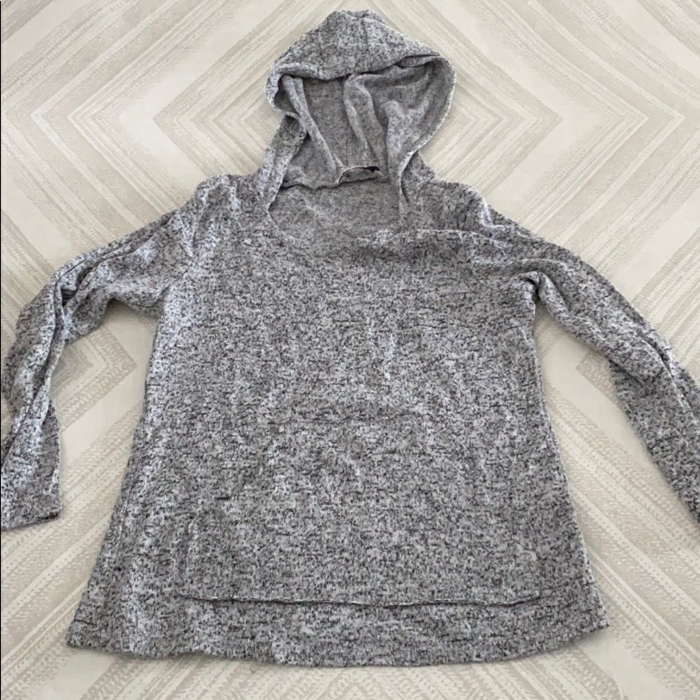 Pinc Premium Black & White Hooded Sweatshirt